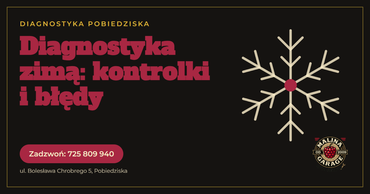 Kasowanie błędów interfejsem OBD czy odczyt w warsztacie, Malina Garage Pobiedziska